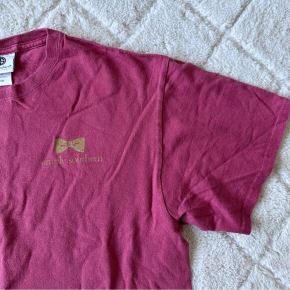 Simply Southern | Red & Gold "Do Everything With Love" Tee | Size Medium - Picture 9 of 14